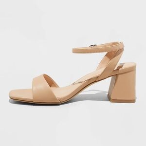 Chic Tan Block Heel Sandals A New Day